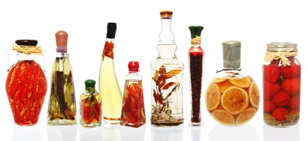 infused bottles