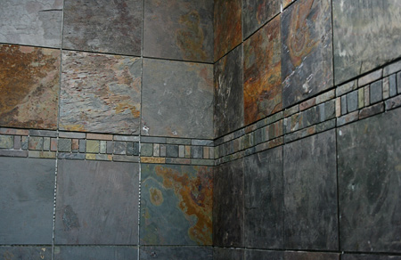 Slate Tile Bathroom