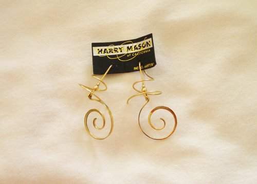 Harry mason spiral on sale earrings