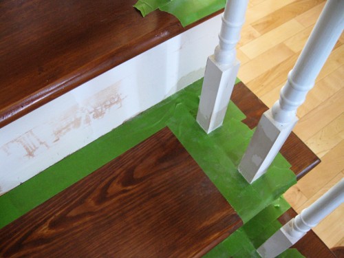 refinished_stairs15_green tape