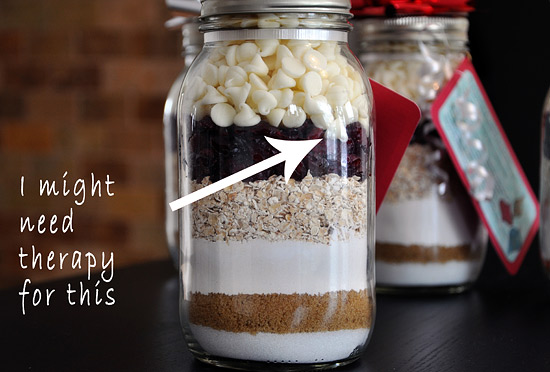 Cookie mix jars: who knew OCD tendencies could taste so good?